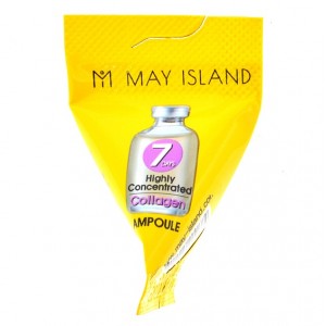 Сыворотка для упругости кожи с коллагеном "May Island 7 Days Highly Concentrated Collagen Ampoule" 3 гр.